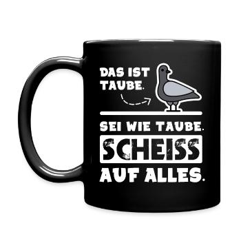 Be like a dove - Full Colour Mug - black - Left