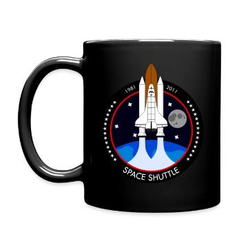 Hommage à la navette spatiale - Mug uni - noir - Gauche