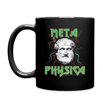 ARISTOTELES METAPHYSICA METAPHYSIK PHILSOPHIE ROCK - Tasse einfarbig - Schwarz - Links