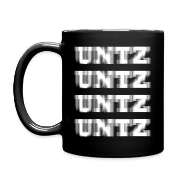 TECHNO - RAVE -RAVER - FUNKY - UNTZ - DANCE - BEAT - Full Colour Mug - black - Left