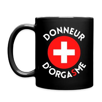 Donneur d'orgasme - Mug uni - noir - Gauche