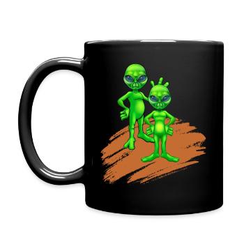 Humour from Mars - Full Colour Mug - black - Left