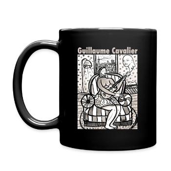 The guitarist v2 - Full Colour Mug - black - Left