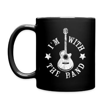 I'm with the band - Full Colour Mug - black - Left