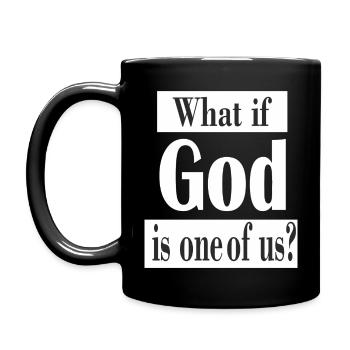 SI DIEU EST L’UN DE NOUS - 2 Cadre - Mug uni - noir - Gauche