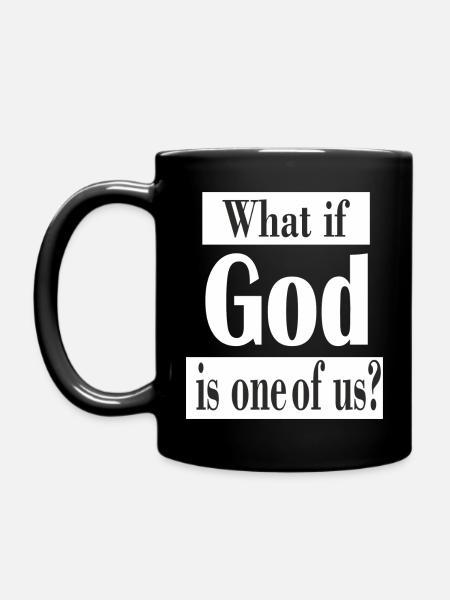 SI DIEU EST L’UN DE NOUS - 2 Cadre - Mug uni - noir