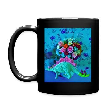 Little Dinosaur - Full Colour Mug - black - Left