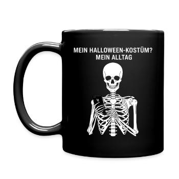 Mon costume d’Halloween ? Ma vie quotidienne - Mug uni - noir - Gauche