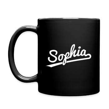 Sophia pour les filles - Mug uni - noir - Gauche