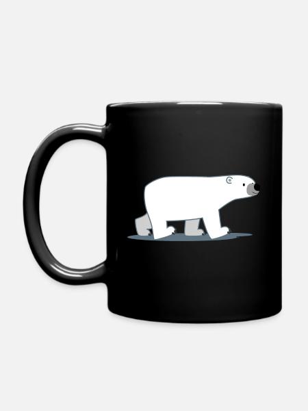 Trickfilm Eisbär zu Fuß von Cheerful Madness!! - Tasse einfarbig - Schwarz