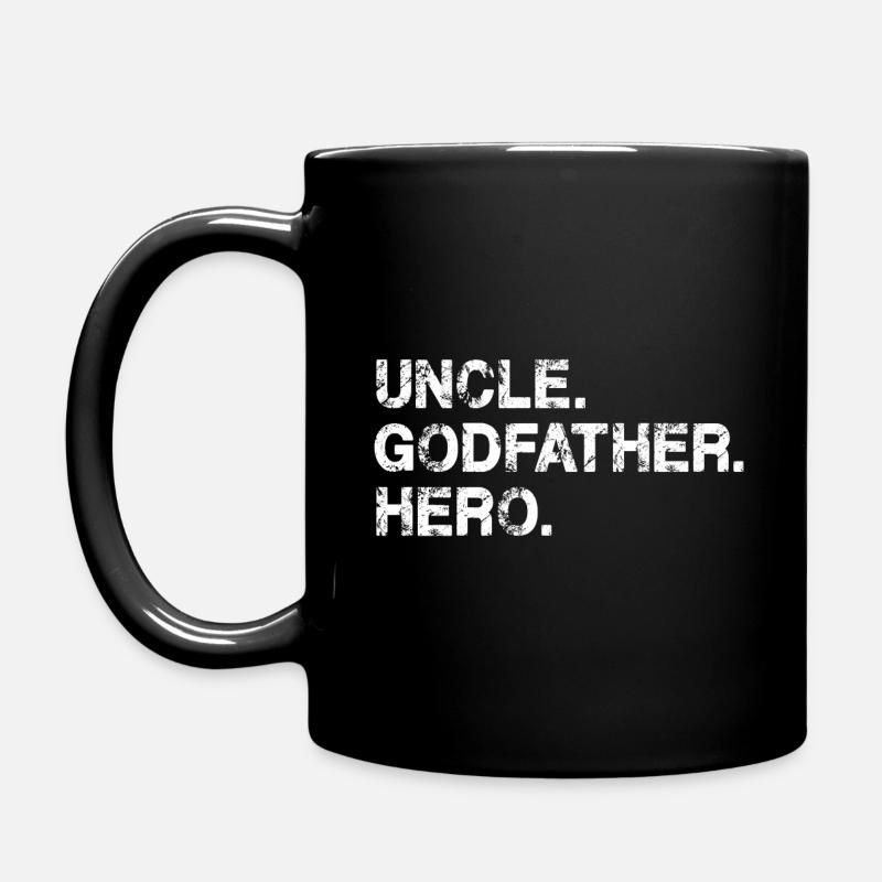 Onkel Pate Geschenk Held Geschenk für Onkel oder Bruder - Tasse einfarbig - Schwarz