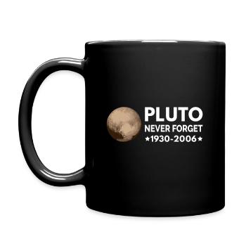 Never Forget Pluto I - Full Colour Mug - black - Left