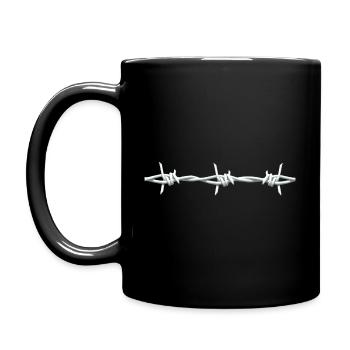 Barbed Wire - Full Colour Mug - black - Left