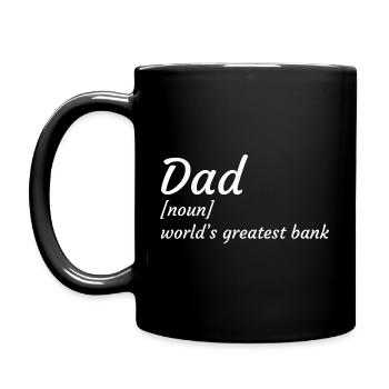 dad definition funny-Funny Dad Money Jokes-dad - Full Colour Mug - black - Left