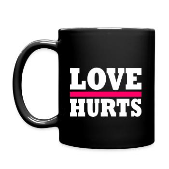 Love hurts - Full Colour Mug - black - Left
