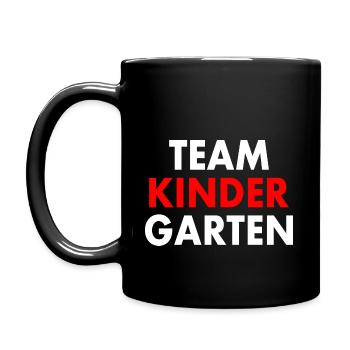Team kindergarten - Mug uni - noir - Gauche