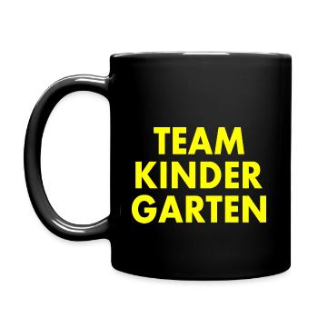 Team kindergarten - Mug uni - noir - Gauche