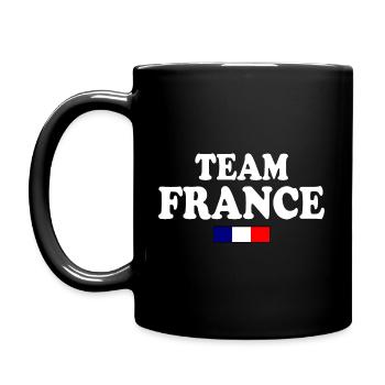 France - Mug uni - noir - Gauche