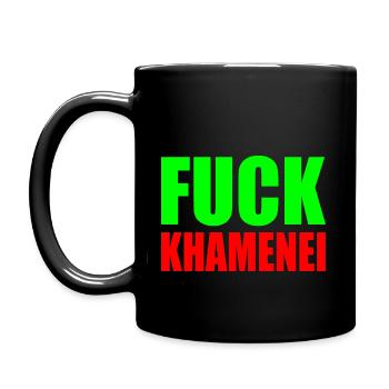 Fuck khamenei Chamenei - iran - Mug uni - noir - Gauche