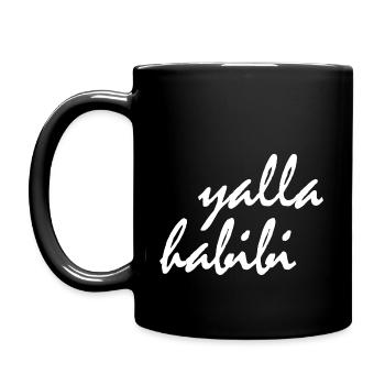 Yalla habibi - Full Colour Mug - black - Left