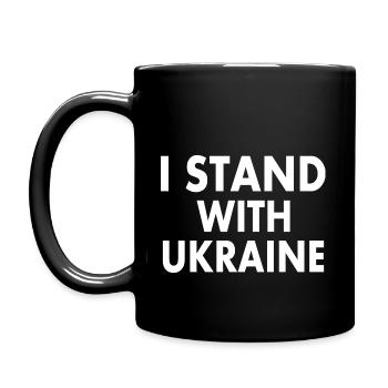 I stand with ukraine - Mug uni - noir - Gauche