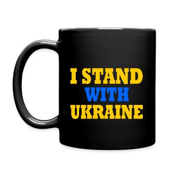 I stand with ukraine - Mug uni - noir - Gauche