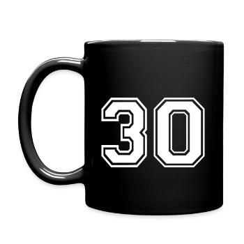 30 - Full Colour Mug - black - Left