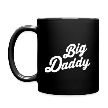 Big daddy - Tasse einfarbig - Schwarz - Links