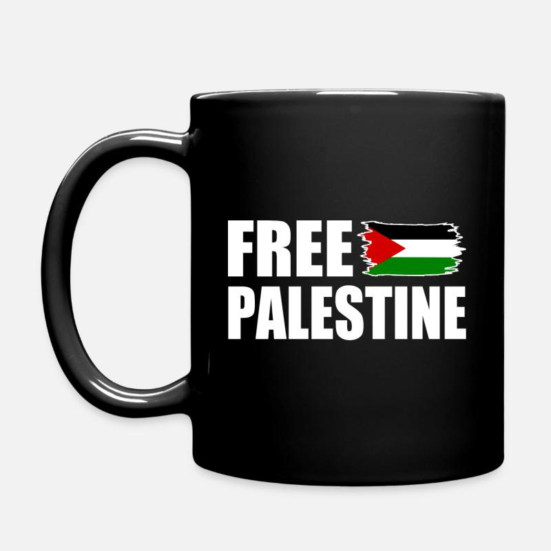 Free palestine - Full Colour Mug - black