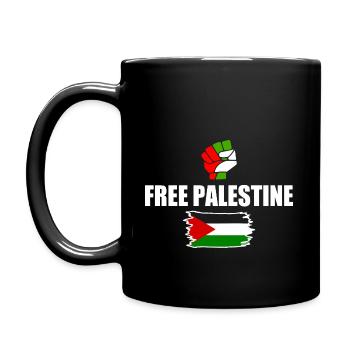 Free palestine - Mug uni - noir - Gauche