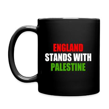 England stands with palestine - Full Colour Mug - black - Left