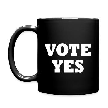 Vote yes - Mug uni - noir - Gauche