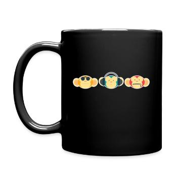 See no, Hear no, Speak no... - Full Colour Mug - black - Left