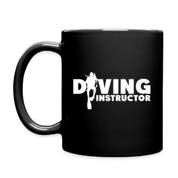 Diving Instructor - Tasse einfarbig - Schwarz - Links
