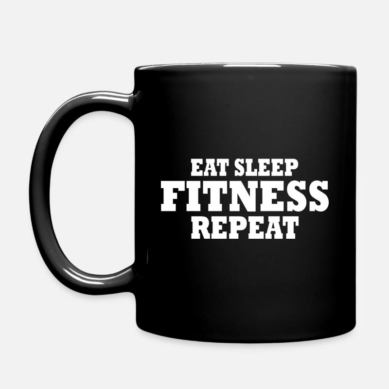 Fitness - Tasse einfarbig - Schwarz