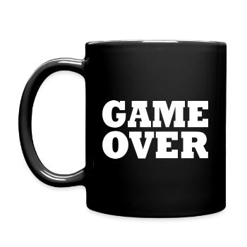 Game over - Mug uni - noir - Gauche