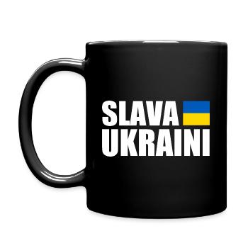 Slava ukraini - Full Colour Mug - black - Left