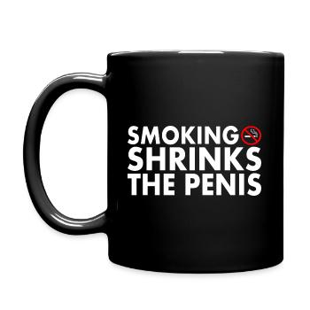 Smoking shrinks the penis - Mug uni - noir - Gauche