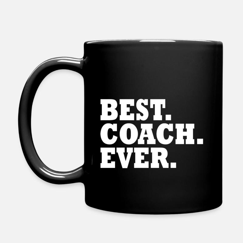 Best coach ever - Tasse einfarbig - Schwarz