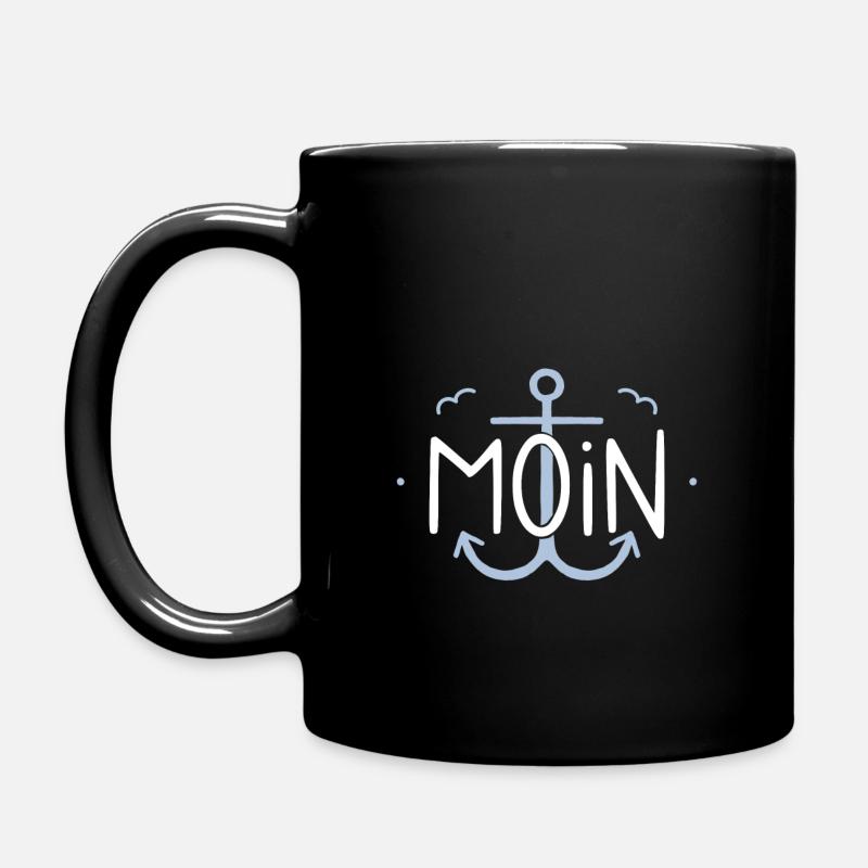 Moin Anker - Tasse einfarbig - Schwarz