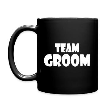 Team groom - Mug uni - noir - Gauche