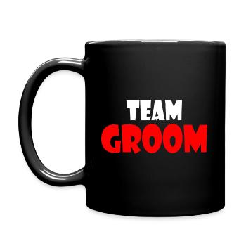 Team groom - Mug uni - noir - Gauche