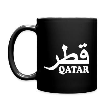 Qatar - Full Colour Mug - black - Left