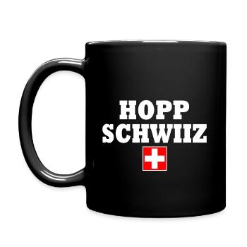 Hopp schwiiz - Mug uni - noir - Gauche