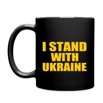 I stand with ukraine - Mug uni - noir - Gauche