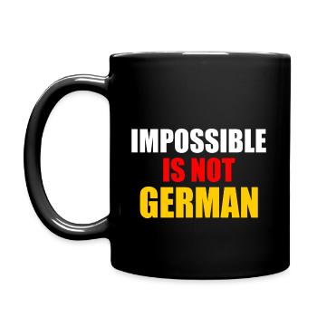 impossible is not german - Allemagne - Mug uni - noir - Gauche