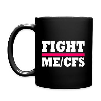 Me/cfs - fight me/cfs - Tasse einfarbig - Schwarz - Links