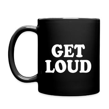 Get loud - Full Colour Mug - black - Left