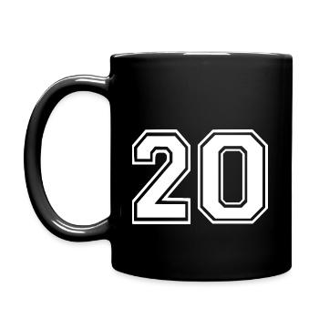 20 - Tasse einfarbig - Schwarz - Links