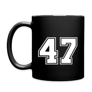 47 - Tasse einfarbig - Schwarz - Links